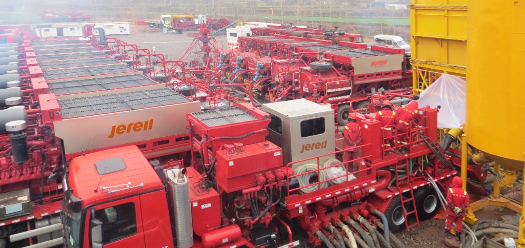 Jereh 130bbl Truck Mounted Sand Blender in Sichuan, China