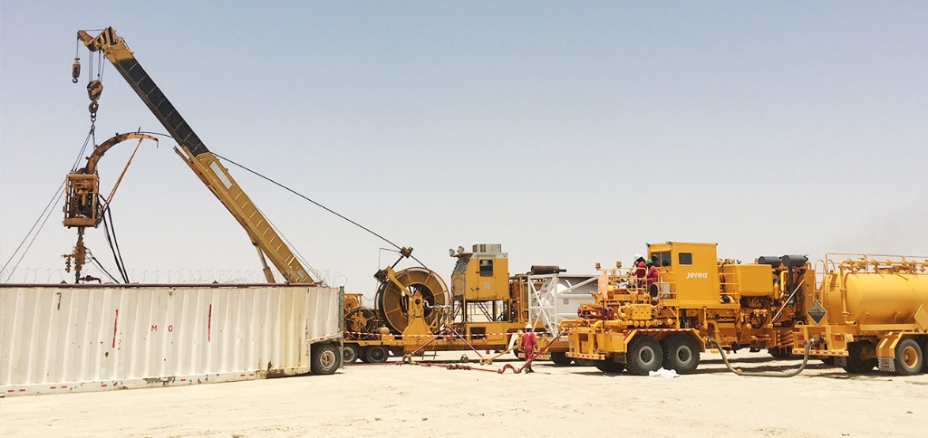 Jereh Trailer Mounted Acidizing Fracturing Unit in Middle East