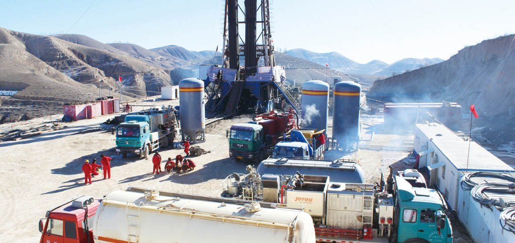 Single Pump Cementing Unit in Changqing, China
